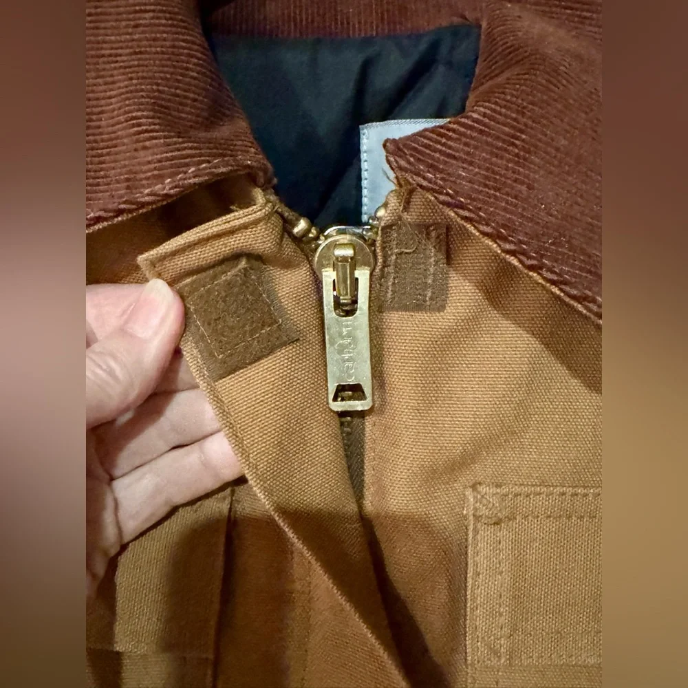 Vintage Carhartt Women’s CQW006 Brown Duck Quilt Lined Barn Coat USA Small Y2K
